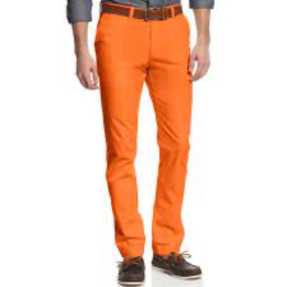 Tommy Hilfiger Slim Mens chino pants orange
